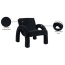 Meridian Corduroy Black Corduroy Fabric Accent Chair IMAGE 10