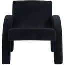 Meridian Corduroy Black Corduroy Fabric Accent Chair IMAGE 4
