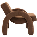 Meridian Corduroy Brown Corduroy Fabric Accent Chair IMAGE 5