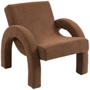 Meridian Corduroy Brown Corduroy Fabric Accent Chair IMAGE 7