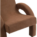 Meridian Corduroy Brown Corduroy Fabric Accent Chair IMAGE 8