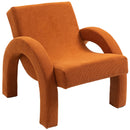 Meridian Corduroy Cognac Corduroy Fabric Accent Chair IMAGE 7