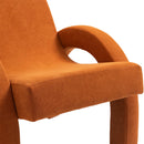 Meridian Corduroy Cognac Corduroy Fabric Accent Chair IMAGE 8