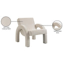 Meridian Corduroy Cream Corduroy Fabric Accent Chair IMAGE 10