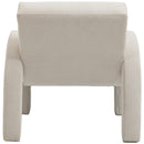 Meridian Corduroy Cream Corduroy Fabric Accent Chair IMAGE 3