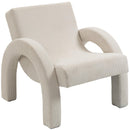 Meridian Corduroy Cream Corduroy Fabric Accent Chair IMAGE 7
