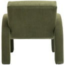 Meridian Corduroy Green Corduroy Fabric Accent Chair IMAGE 3