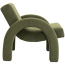 Meridian Corduroy Green Corduroy Fabric Accent Chair IMAGE 5