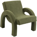 Meridian Corduroy Green Corduroy Fabric Accent Chair IMAGE 7