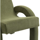 Meridian Corduroy Green Corduroy Fabric Accent Chair IMAGE 8