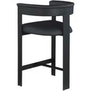 Meridian Romeo Black Vegan Leather Counter Stool IMAGE 5