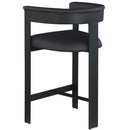 Meridian Romeo Black Vegan Leather Counter Stool IMAGE 6