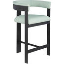 Meridian Romeo Mint Green Vegan Leather Counter Stool IMAGE 3
