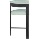 Meridian Romeo Mint Green Vegan Leather Counter Stool IMAGE 4