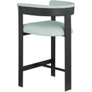 Meridian Romeo Mint Green Vegan Leather Counter Stool IMAGE 5