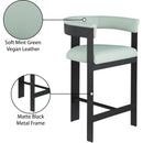 Meridian Romeo Mint Green Vegan Leather Counter Stool IMAGE 8