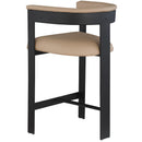 Meridian Romeo Tan Vegan Leather Counter Stool IMAGE 6