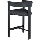 Meridian Romeo Black Boucle Fabric Counter Stool IMAGE 5