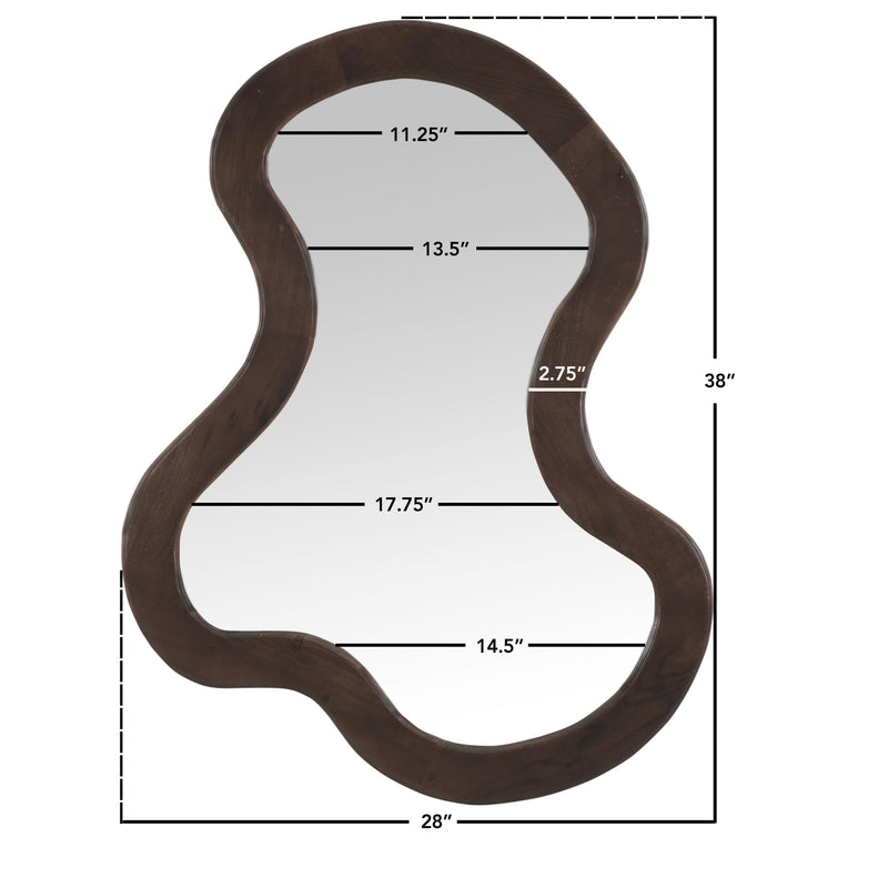 Meridian Oblique Brown Mirror IMAGE 9