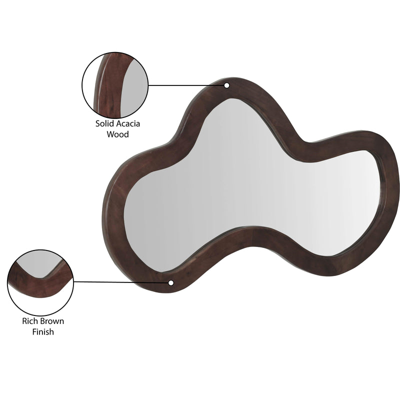 Meridian Oblique Brown Mirror IMAGE 10