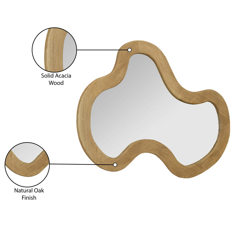 Meridian Oblique Oak Mirror IMAGE 10