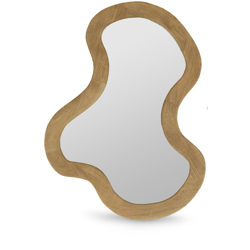 Meridian Oblique Oak Mirror IMAGE 1