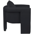 Meridian Sloan Black Velvet Accent Chair IMAGE 5