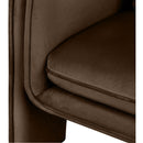 Meridian Sloan Brown Velvet Accent Chair IMAGE 7
