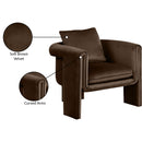 Meridian Sloan Brown Velvet Accent Chair IMAGE 9