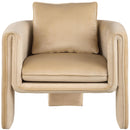 Meridian Sloan Camel Velvet Accent Chair IMAGE 4