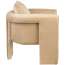 Meridian Sloan Camel Velvet Accent Chair IMAGE 5