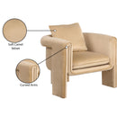 Meridian Sloan Camel Velvet Accent Chair IMAGE 9