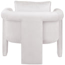 Meridian Sloan Cream Velvet Accent Chair IMAGE 3