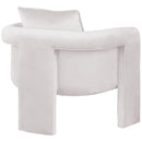 Meridian Sloan Cream Velvet Accent Chair IMAGE 6