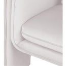 Meridian Sloan Cream Velvet Accent Chair IMAGE 7