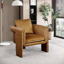 Meridian Sloan Saddle Velvet Accent Chair IMAGE 2