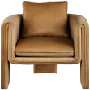 Meridian Sloan Saddle Velvet Accent Chair IMAGE 4