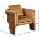 Meridian Sloan Saddle Velvet Accent Chair IMAGE 8