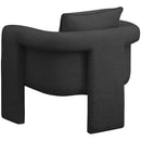 Meridian Stylus Black Boucle Fabric Accent Chair IMAGE 5