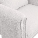 Meridian Stylus Cream Boucle Fabric Accent Chair IMAGE 7