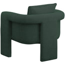 Meridian Stylus Green Boucle Fabric Accent Chair IMAGE 5