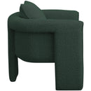 Meridian Stylus Green Boucle Fabric Accent Chair IMAGE 6
