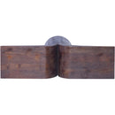 Meridian Tee Brown Console Table IMAGE 5