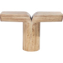 Meridian Tee Oak Console Table IMAGE 3