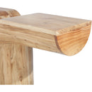 Meridian Tee Oak Console Table IMAGE 5