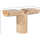 Meridian Tee Oak Console Table IMAGE 8