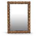 Meridian Aubrey Brown Mirror IMAGE 1