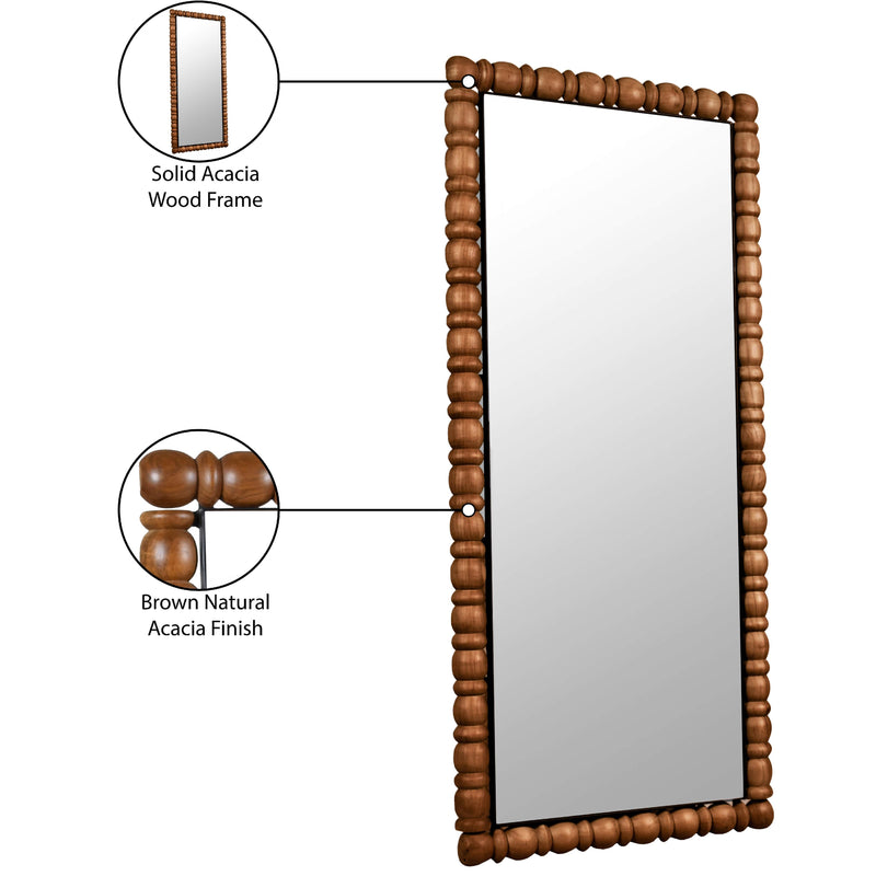 Meridian Aubrey Brown Mirror IMAGE 9