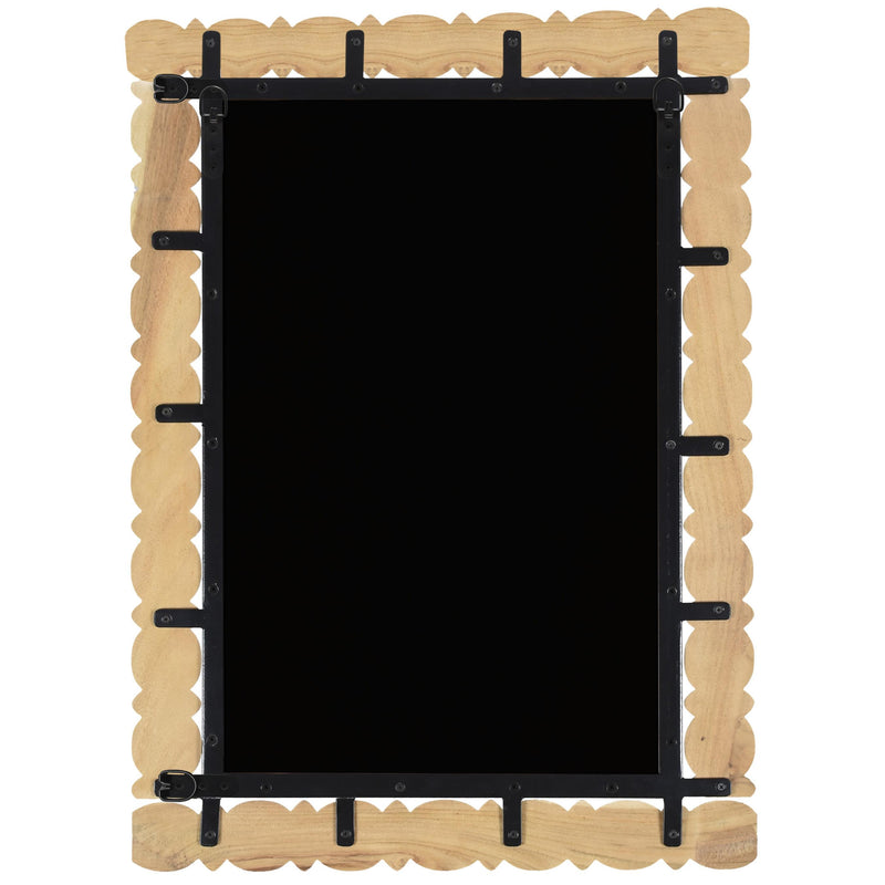 Meridian Aubrey Bleached Natural Oak Mirror IMAGE 4