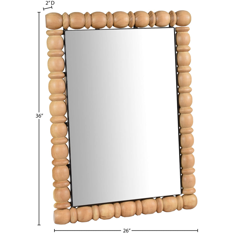 Meridian Aubrey Bleached Natural Oak Mirror IMAGE 8